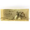Image 2 : #18-5 GIFT ENVELOPES OF 24KT GOLD FOIL SANTA
