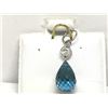 Image 1 : #28-14KT YELLOW GOLD BLUE TOPAZ &