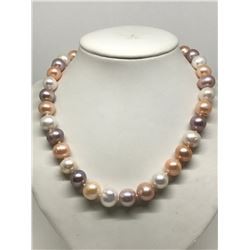 #31-STERLING SILVER FRESHWATER PEARL NECKLACE