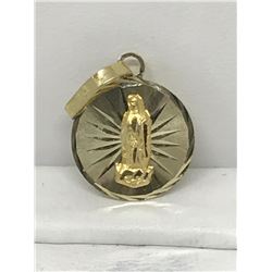 #33-10KT YELLOW GOLD RELIGIOUS PENDANT