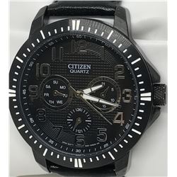 #38-CITIZEN MEN'S QUARTZ STAINLESS STEEL WATCH