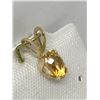 Image 1 : #40-10KT YELLOW GOLD CITRINE PENDANT