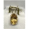 Image 2 : #40-10KT YELLOW GOLD CITRINE PENDANT