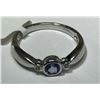 Image 1 : #41-10KT WHITE GOLD TANZANITE DIAMOND RING