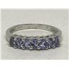 Image 1 : #47-STERLING SILVER TANZANITE RING
