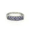 Image 2 : #47-STERLING SILVER TANZANITE RING