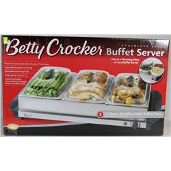 NEW BETTY CROCKER STAINLESS STEEL 3 TRAY
