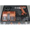 Image 1 : RIDGID HEAVY DUTY DRILL & BATTERY CHARGER IN CASE