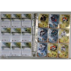 ARTIFACTS 2010 - 11 BINDER OF 9 PAGES OF HOCKEY