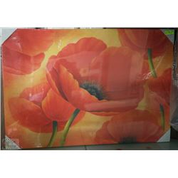 NEW POPPY CANVAS PICTURE 32"X46"