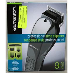 NEW 9PC EMERSON PROFESSIONAL STYLE CLIPPERS
