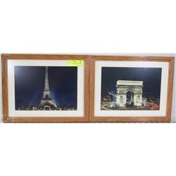 PAIR OF PARIS PORTRAITS FRAMED 11"X14"