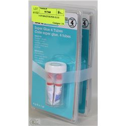 16 TUBES OF KRAZY/SUPER GLUE