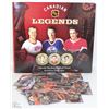Image 1 : 9) CANADIAN LEGENDS MEDALLION COLLECTION SET
