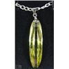 Image 1 : CITRINE PENDANT WITH 18" STERLING SILVER CHAIN