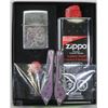 Image 1 : AUTHENTIC ZIPPO LIGHTER SET AND CABELA'S