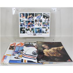 OILERS CAPTAIN POSTER , WAYNE GRETZKY BOOK & MORE
