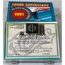 2 RARE HOCKEY PACKS COMPLETE 1-CLASSIC LTD