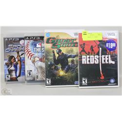 2 PS3 GAMES & 2 WII GAMES