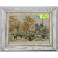 CHARLES BIONDEN SIGNED PRINT , FRAMED 16"X12"