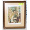 Image 1 : FRAMED "SISTERS" PIANO LESSON 13"X16"