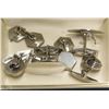 Image 1 : LOT WITH STERLING SILVER CUFFLINKS  & TIE CLIP &