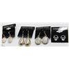 Image 1 : 4 NEW PAIRS OF STERLING SILVER EARRINGS