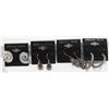 Image 1 : 4 NEW STERLING SILVER PAIRS OF EARRINGS