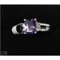 WHITE GOLD FILLED/PLATED RING SZ 6