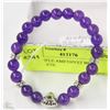 Image 1 : #23-PURPLE AMETHYST BEAD BRACELET