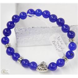 #25-BLUE SAPPHIRE BEAD BRACELET