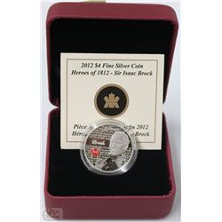 RCM $4 FINE SILVER COIN - HEROES OF 1812