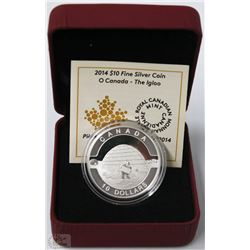 2014 $10 FINE SILVER COIN - THE IGLOO