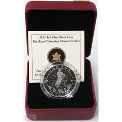 2013 $10 FINE SILVER COIN - RCMP