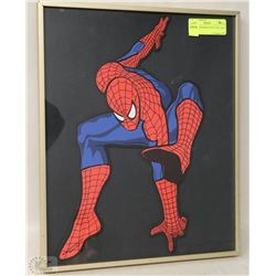 FRAMED SPIDERMAN PICTURE 13X16