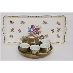 NEW VIETNAM PORCELAIN TEA SET/W VINTAGE BONE