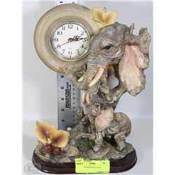 SAFARI ELEPHANTS CLOCK
