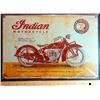 Image 1 : VINTAGE STYLE TIN INDIAN MOTORCYCLE SIGN
