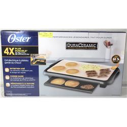 OSTER CERAMIC ELECTRIC GRIDDLE WITH WARMING TRAY