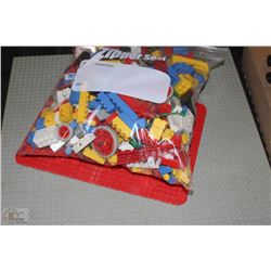 LARGE BAG OF ASSORTED LEGO WITH THREE