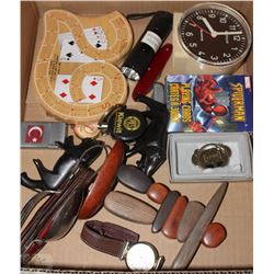 BOX W/MEN'S QUARTZ WATCH, VINTAGE