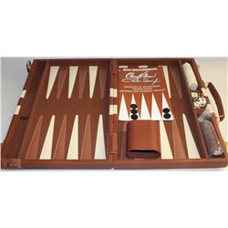 VINTAGE NEW BACKGAMMON GAME WITH BOOK