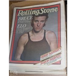 FLAT OF TEN-1970'S ROLLING STONES MAGAZINES