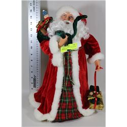 CRUSHED VELVET JINGLING SANTA