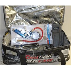COORS LIGHT COOLER BAG W TOOLS