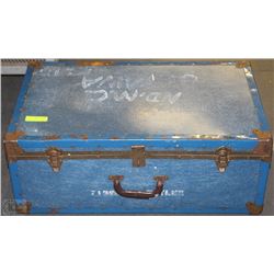 RETRO TRUNK WITH LEATHER HANDLES