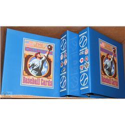 ESTATE - BOX OF BASEBALL BINDERS MIXED YEARS