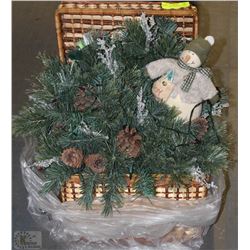 NEW CHRISTMAS BASKET LIGHTS UP