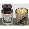 Image 1 : 2 COOKIE JARS INCLUDING A BIRD
