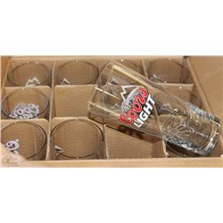 NEW BOX OF 11 COORS LIGHT SIGNATURE GLASSES (20OZ)